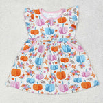 GSD1332 Pumpkin Flower Girls Dress