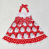 GSD1345 Christmas Santa Red Girls Dress