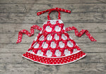 GSD1345 Christmas Santa Red Girls Dress