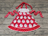 GSD1345 Christmas Santa Red Girls Dress