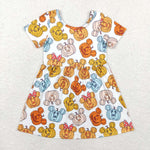 GSD1367 Cartoon Pumpkin Mouse Girls Dress