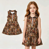 GSD1384 Hunting Branches Yoga Girl's Dress Onesie
