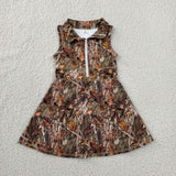 GSD1384 Hunting Branches Yoga Girl's Dress Onesie