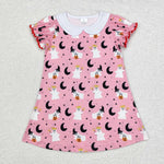 GSD1400 Halloween BOO Ghost Cute Girls Dress