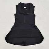 GSD1428 Black Sports Sleeveless Girls Dress