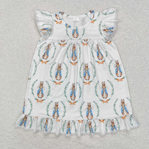 GSD1458 Easter Cartoon Rabbit Girl's Dress