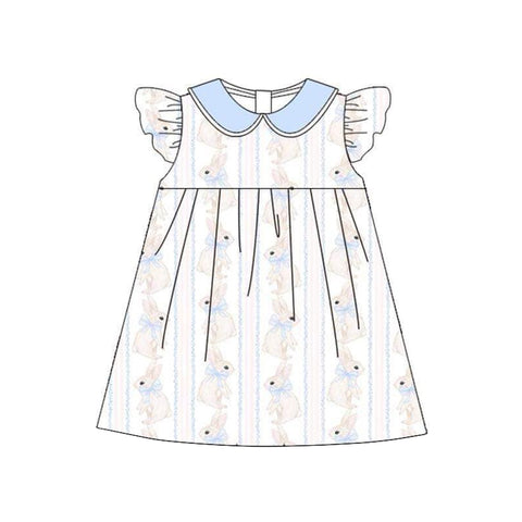 Preorder 11.16 GSD1521 Easter Rabbit Blue Girl's Dress