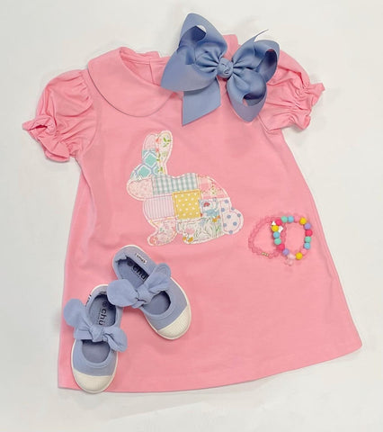 Preorder 11.29 GSD1570 Easter Rabbit Pink Girl's Dress