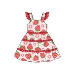 Preorder 12.01 GSD1577 Strawberry Flower Girl's Dress