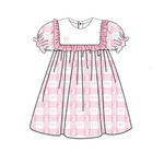 Preorder 12.01 GSD1578 Easter Rabbit Bows Pink Girl's Dress