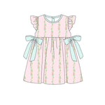 Preorder 12.05 GSD1586 Flower Mint Girl's Dress