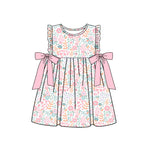 Preorder 12.06 GSD1591 Flower Floral Pink Girl's Dress