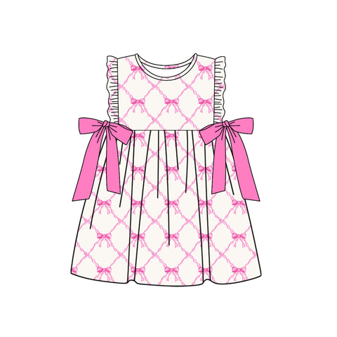 Preorder 12.06 GSD1592 Bows Pink Girl's Dress