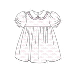 Preorder 12.06 GSD1593 Bows Pink Cute Girl's Dress