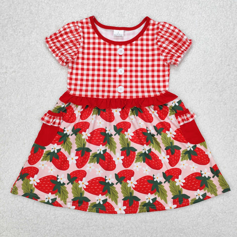 GSD1612 Strawberry Red Girl's Dress