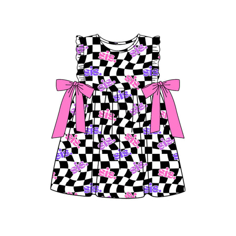 Preorder 12.13 GSD1616 Sis. Plaid Pink Girl's Dress