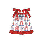 Preorder 12.13 GSD1618 July 4th Rainbow Fireworks Girl's Dress