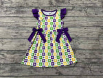 Preorder GSD1655 Mardi Gras Purple Girl's Dress