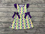 Preorder GSD1655 Mardi Gras Purple Girl's Dress