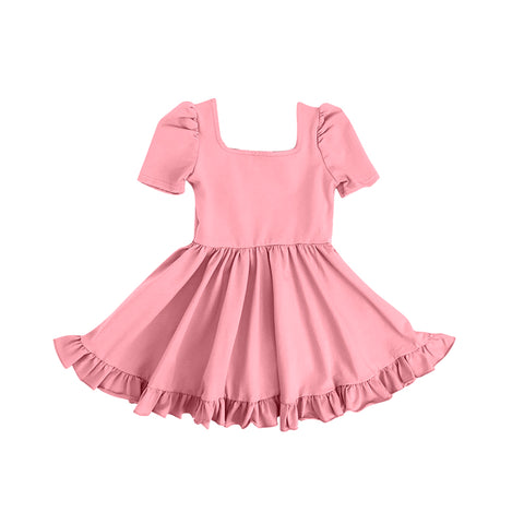 Preorder 12.29 GSD1675 Light Pink Ruffles Girl's Dress