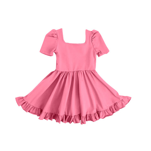 Preorder 12.29 GSD1677 Pink Ruffles Girl's Dress