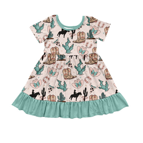 Preorder 01.11 Cowgirl Boots Cactus Girl's Dress