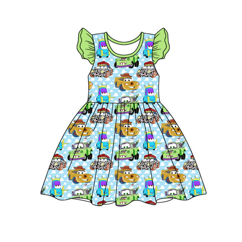 Preorder 01.14 Cartoon Cars Story Girl's Dress