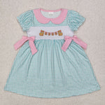 GSD1773 Embroidery Easter Rabbit Egg Girl's Dress