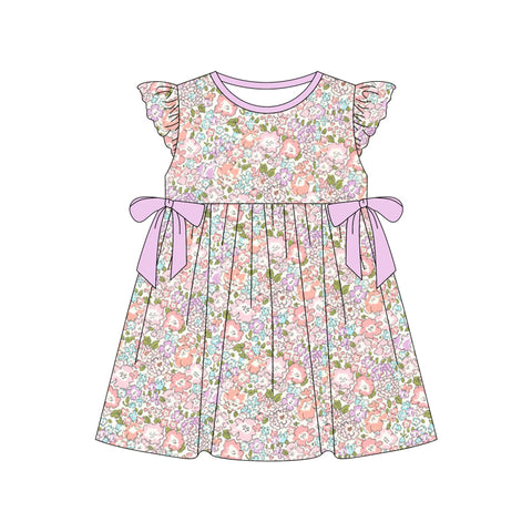 Preorder 01.18 Flower Floral Purple Girl's Dress