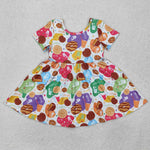 GSD1809 Milk Cookies Food Girl's Dress