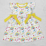 GSD1823 Back To School Rainbow Pencil Girl's Dress