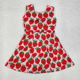 GSD1843 Strawberry Red Yoga Girl's Dress Onesie