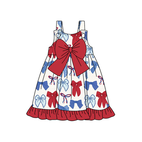 Preorder 01.24 July 4th Bows Red Girl's Dress