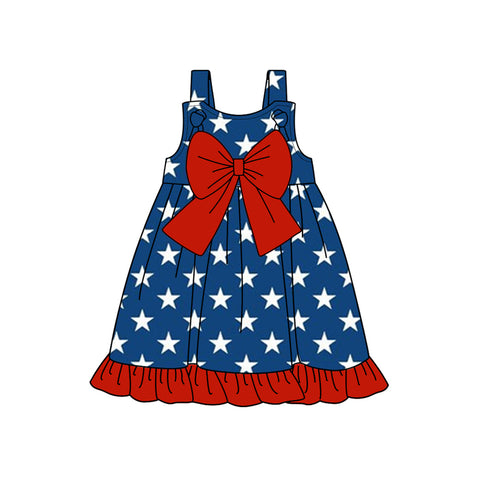 Preorder 01.26 July 4th USA Star Girl's Dress