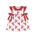 Preorder 01.29 GSD1872 Crawfish Red Plaid Girl's Dress