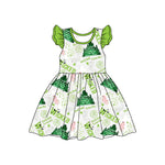 Preorder 01.31 GSD1896 Cartoon Green Wicked Girl's Dress