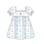 Preorder 01.31 GSD1900 Strawberry Bows Flower Girl's Dress