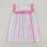 GSD1901 Flower Floral Pink Girl's Dress