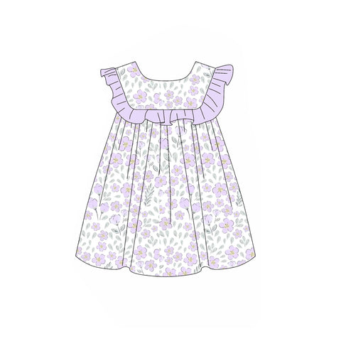 Preorder 02.05 Flower Purple Girl's Dress