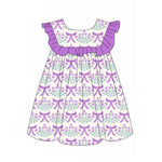 Preorder 02.05 GSD1919 Bows Tulip Purple Girl's Dress