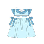 Preorder 02.07 GSD1931 Mama's Princess Blue Girl's Dress