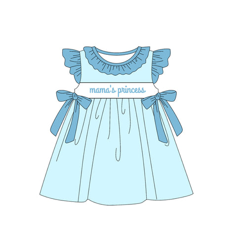 Preorder 02.07 Mama's Princess Blue Girl's Dress