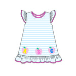 Preorder 02.08 GSD1939 Back To School Apple ABC Girl's Dress