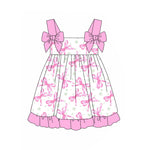 Preorder 02.08 GSD1942 Coquette Bows Pink Girl's Dress