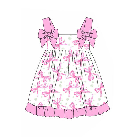 Preorder 02.08 GSD1942 Coquette Bows Pink Girl's Dress