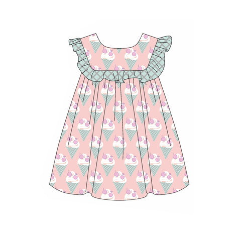 Preorder 02.11 GSD1949 Ice cream Green Girl's Dress