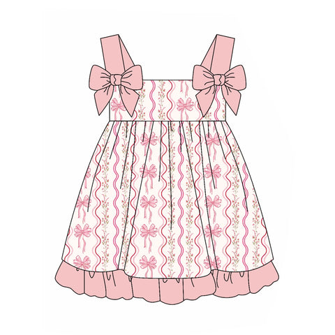 Preorder 02.11 GSD1950 Coquette Bows Pink Girl's Dress