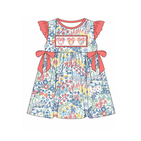 Preorder 02.11 GSD1951 Flower Cartoon Mouse Girl's Dress