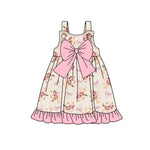 Preorder 02.12 GSD1956 Horse Bows Pink Girl's Dress