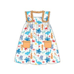 Preorder 02.14 GSD1961 Ocean Animal Orange Girl's Dress